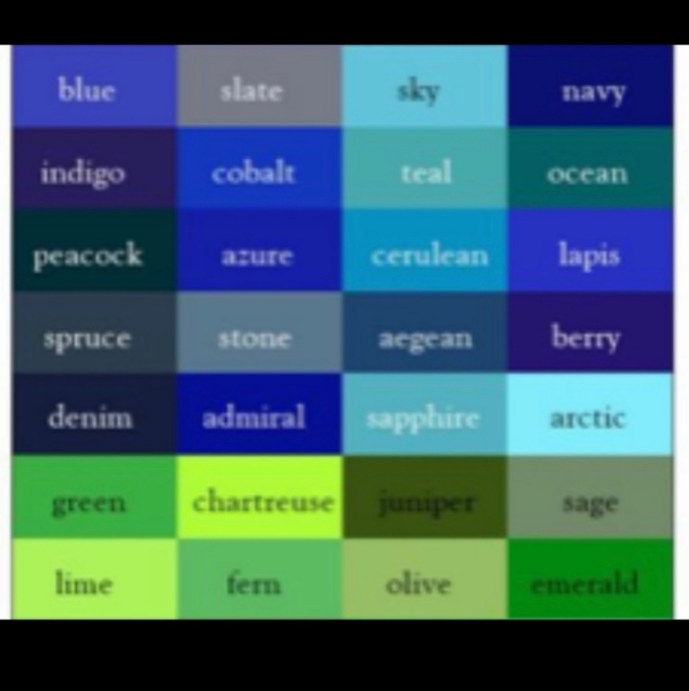 Color chart - Picture 6 of 8